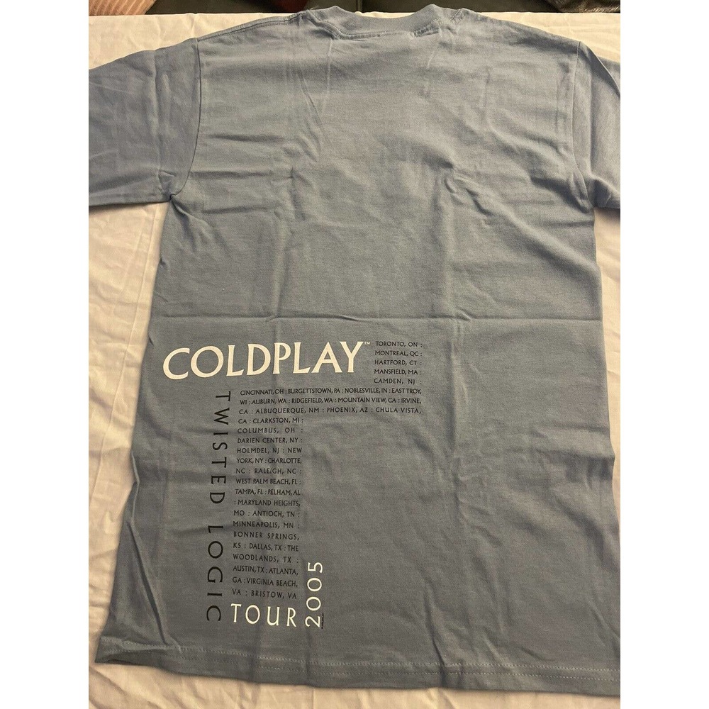 Coldplay Twisted Logic Tour Unisex Band Tee Size Small - Picture 3 of 4
